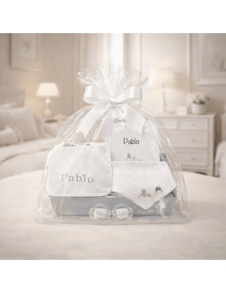 Personalized Bibs & Pacifiers Gift Set | Unique Newborn Present