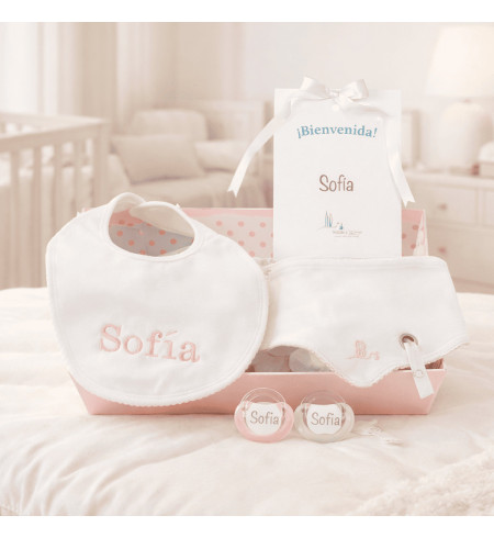 Personalized Bibs & Pacifiers Gift Set | Unique Newborn Present