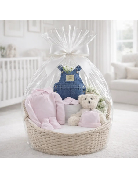 Baby Girl Gift Set with Clothes & Teddy Bear | Sweet Newborn Hamper