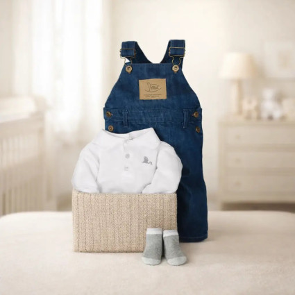 Baby Denim Set Gift | Casual & Stylish Newborn Outfit – Bebedeparis.com 2
