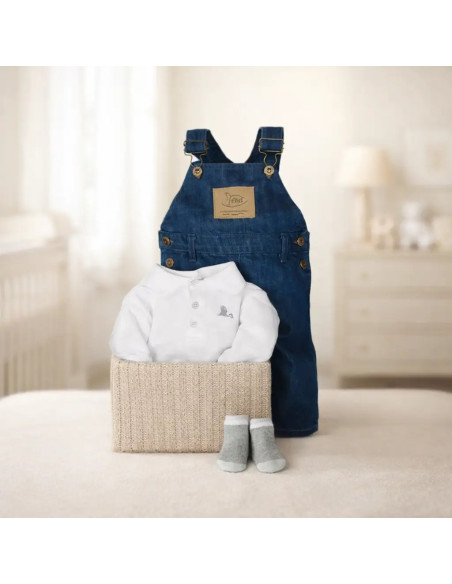 Baby Denim Set Gift | Casual & Stylish Newborn Outfit – Bebedeparis.com
