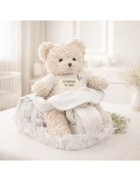 Motorcycle Diaper Cake with Biker Bear | Fun & Unique Baby Gift – Bebedeparis.com