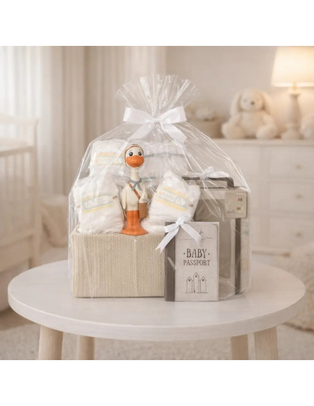 Diaper Cake with Nicky Teether | Adorable & Practical Newborn Gift