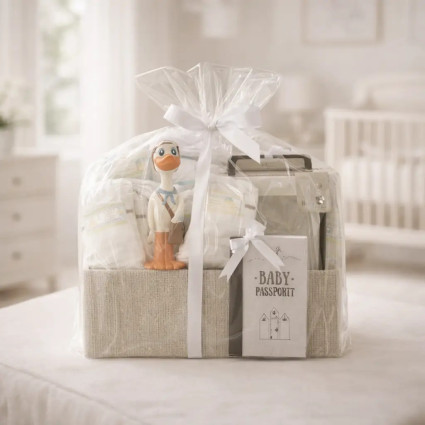 Nicky XL Diaper Cake with Teether | Practical & Adorable Newborn Gift – Bebedeparis.com