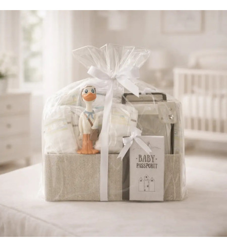 Nicky XL Diaper Cake with Teether | Practical & Adorable Newborn Gift – Bebedeparis.com