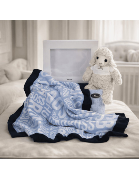 Hugo Boss Baby Blanket Set | Soft & Stylish Baby Gift – Bebedeparis.com