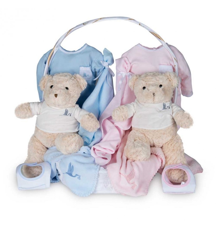 Newborn Baby Hamper & Baby Gift Baskets Twins Classic Baby Basket