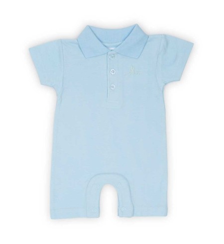 Polo body manga corta azul