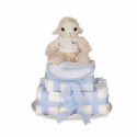 Buy Best Nappy Cakes Online | BebedeParis Baby Products  Biscuit Nappy Cake blue