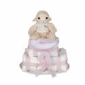 Buy Best Nappy Cakes Online | BebedeParis Baby Products  Biscuit Nappy Cake pink