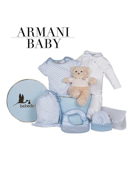 Canastilla Armani Baby azul