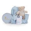 Newborn Baby Hamper & Baby Gift Baskets Embroidered Bib Baby Hamper blue