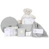 Newborn Baby Hamper & Baby Gift Baskets Basket Footprint Set, Body Blanket and Teddy Bear