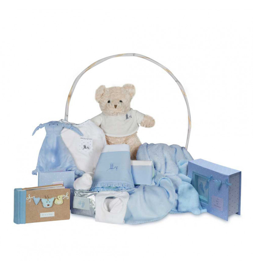 Newborn Baby Hamper & Baby Gift Baskets Memories Complete Baby Gift Hamper blue