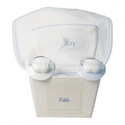Create your own baby hamper Pack of two customized dummies and bib