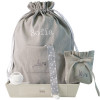Home Pack of personalised dummy clip case and nursery bag