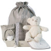 A good gift Hamper with personalised dummy and accessories for newborn