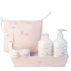 A good gift Pack of personalised dummies with natural cosmetics for newborn