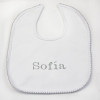A good gift Personalised cotton bib and dummy set with baby’s name