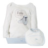 Get along Bib with front pocket and personalised bodysuit