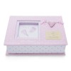 Personalised Baby Gifts  Heart Footprints Baby Gift Set
