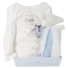 Get along Muslin cloths and personalised bodysuit set
