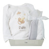 Get along Muslin cloths and personalised bodysuit set