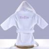 Personalised Baby Gifts  Baby Bathrobe pink