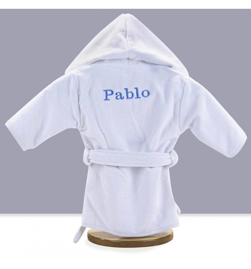 Personalised Baby Gifts  Baby Bathrobe blue