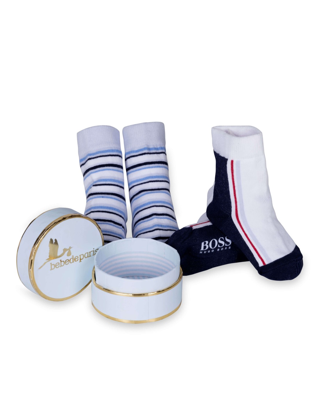 BOSS BABY/TODDLER WHITE SOCKS J53146 main image 0