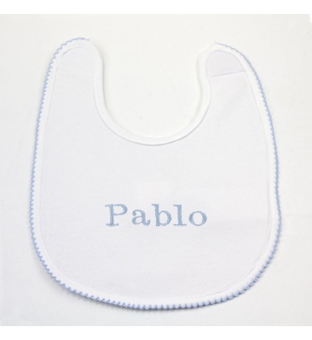 Set Regalo Baberos Bordados con Chupete Personalizado